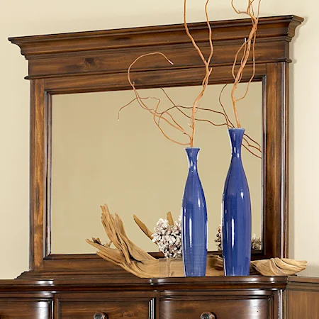 Mule Dresser Mirror with Crown Molding